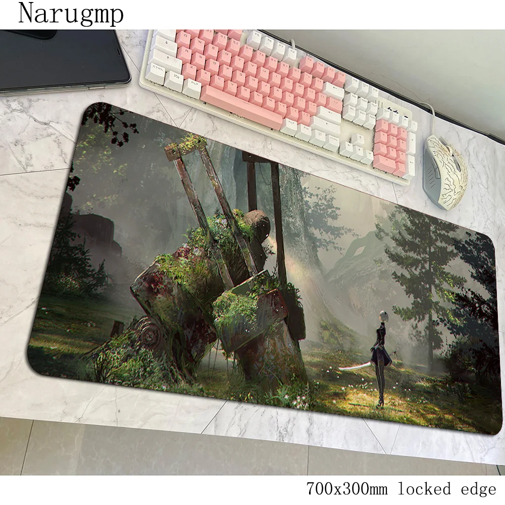 Коврик для мыши nier automata игровой коврик 700x300x3 мм большой компьютерный геймерский