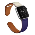 Ремешок из натуральной кожи для Apple watch series 6 5 4 3 se, браслет аксессуары для iWatch, ремешок для apple watch band 44 мм 42 мм 40 мм 38 мм