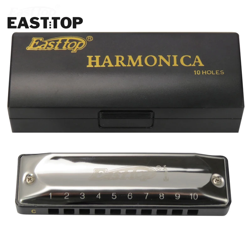 Губная гармоника EASTTOP Bluetooth 10 отверстий музыкальные инструменты хроматические