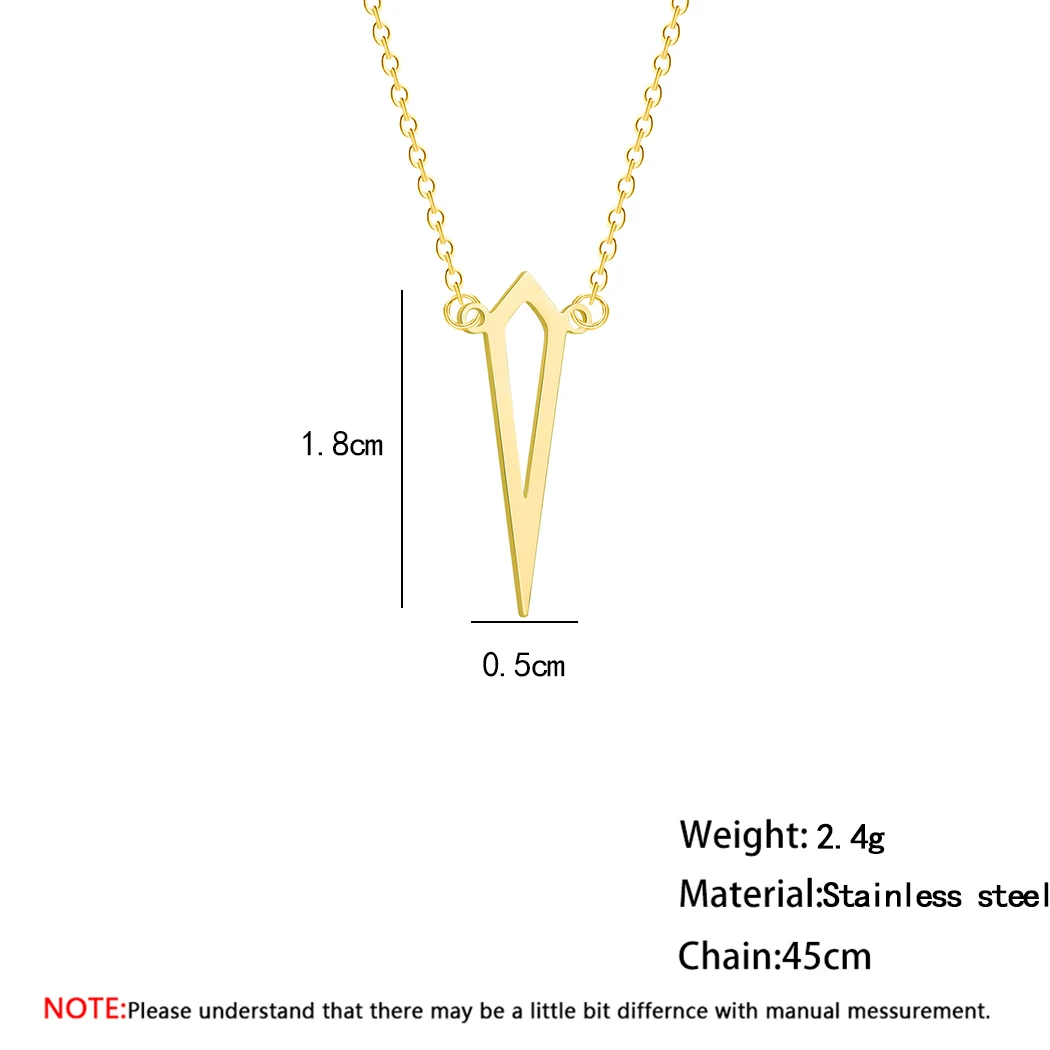 QIMING полые кинжалы мужские ожерелья из нержавеющей стали ювелирные изделия в