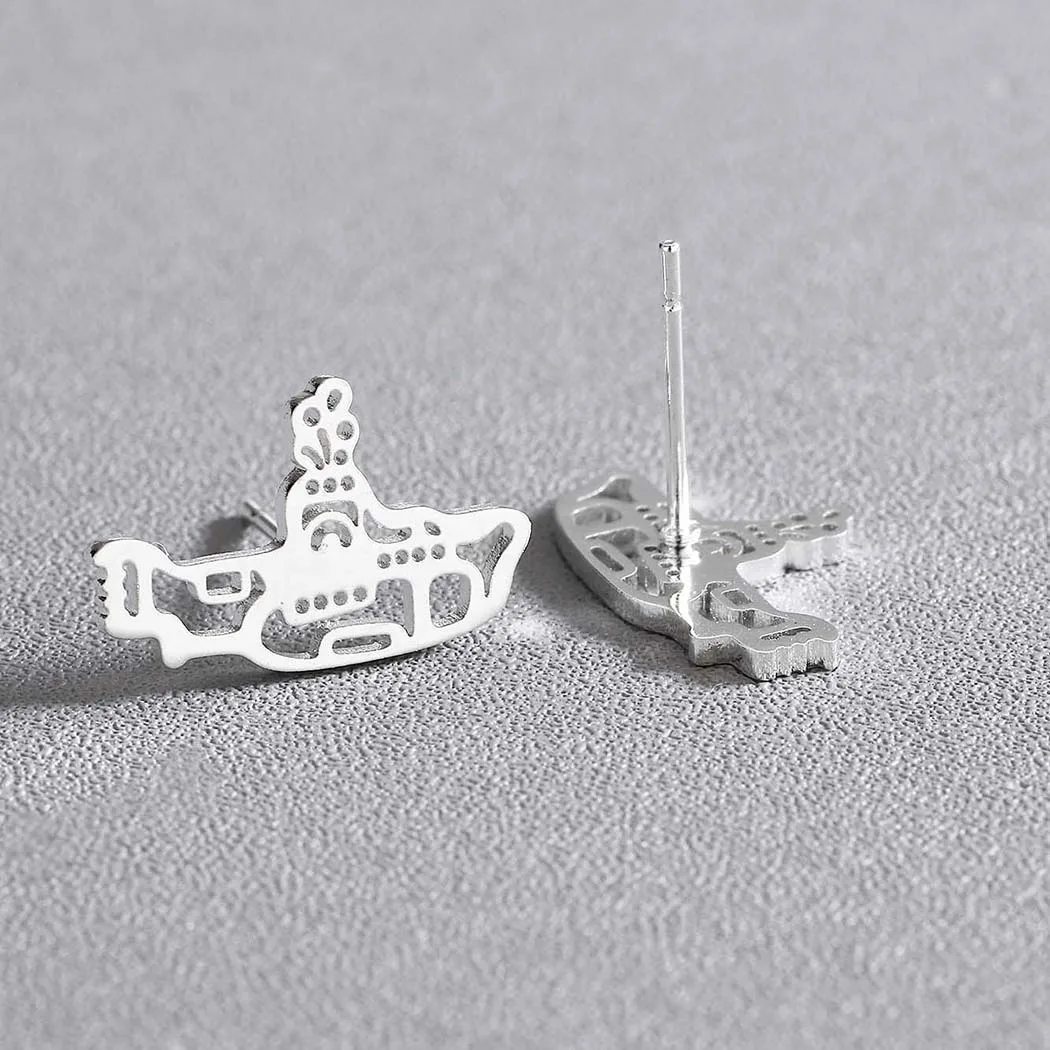 Модные массивные серьги Cxwind с подводной лодкой геометрические для женщин и