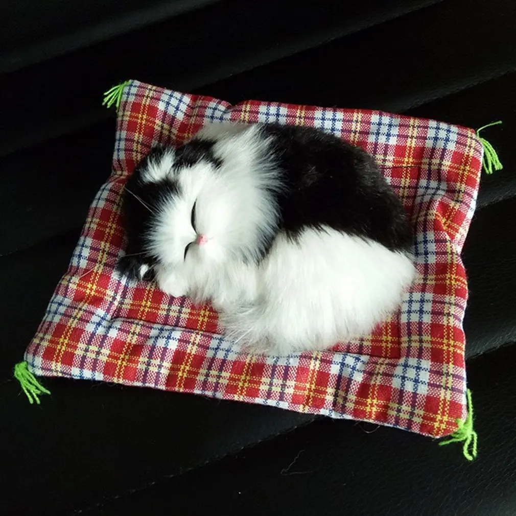 

Милая имитация кошки, мягкие игрушки, кукла, плюшевые спящие кошки, игрушки, детские игрушки, подарок на Рождество и день рождения