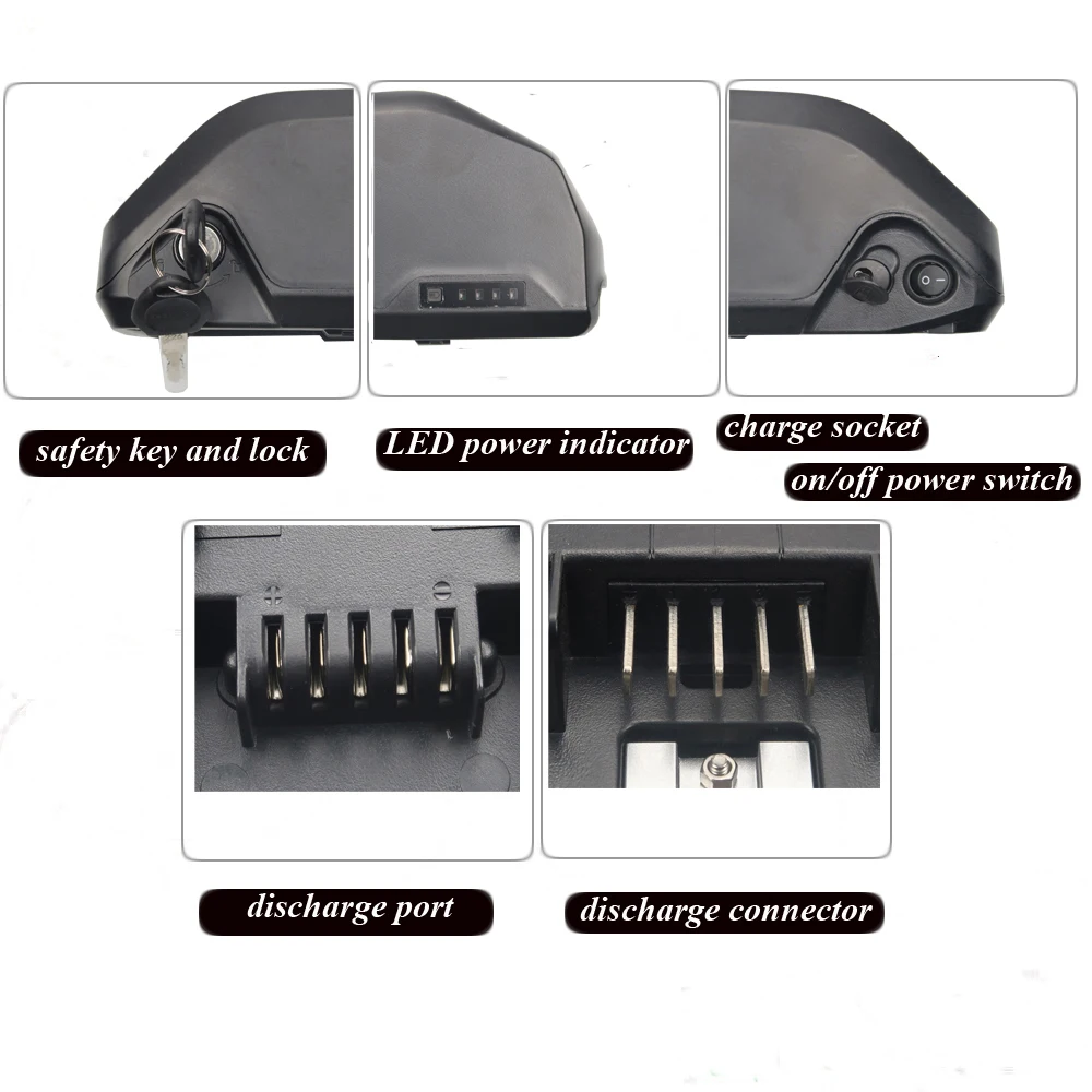 36V 15Ah 20Ah 48V 52V 30A BMS Hailong lithium Battery E-bike Electric bicycle battery pack for BBS01 BBS02 | Спорт и развлечения