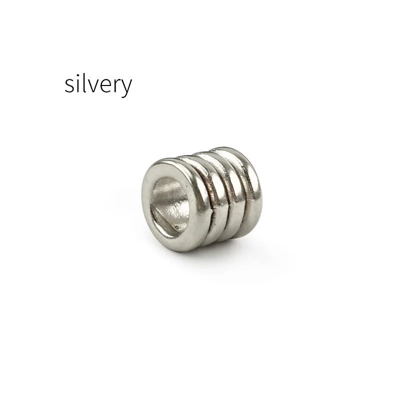 3pcs silvery 3 шт./лот латунные бусины для ножа зонтик веревка DIY медный маленький Паракорд шарик - Цвет: 3pcs silvery