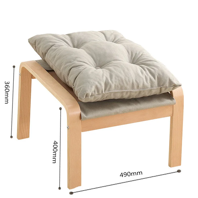 

Footstool Low Stool Solid Wood Stool Modern Minimalist Lounge Chair Sofa Chair Leisure Chair Foot Square Stool Footstool