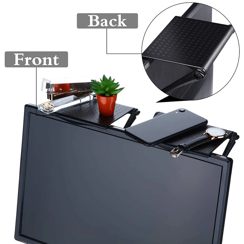 3 шт. Sn Верхняя полка монитор Полка Регулируемая ТВ кронштейн для хранения