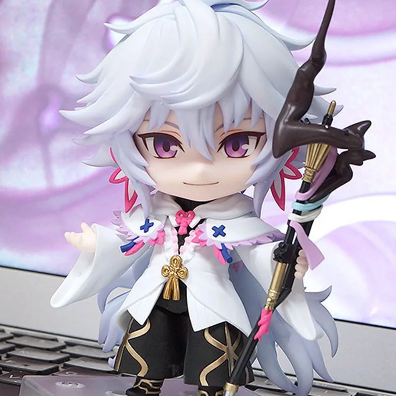

10CM Anime GSC Figurine Fate/Stay Night Merlin Action Figure Replaceable Model Doll Toy Transformers Movie Collection