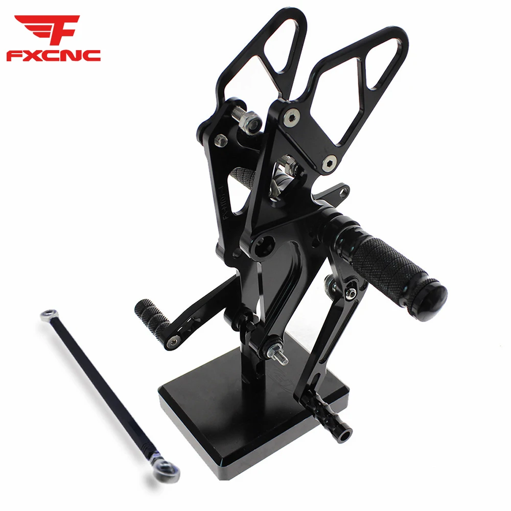 Регулируемая алюминиевая подставка для ног мотоцикла YAMAHA MT 07 FZ07 2013 2017|Подставки