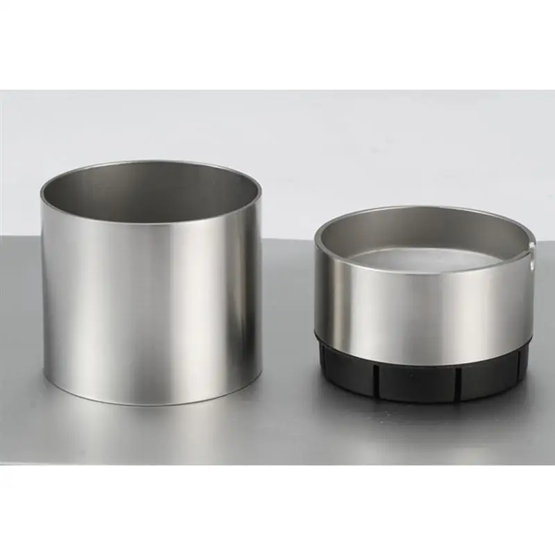 Нержавеющая сталь серебряные круглые автомобильная пепельница Бездымная авто