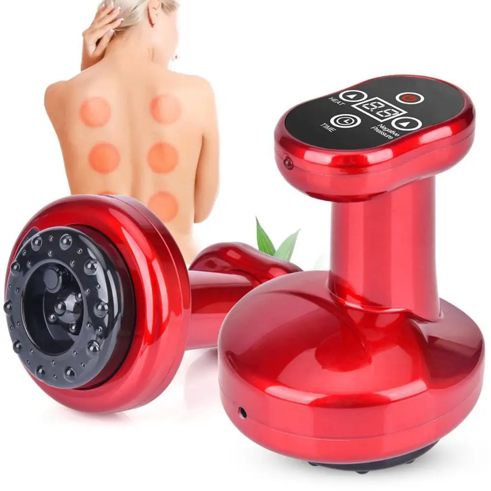 

LCD Display Electric Vacuum Cupping Body Massager Suction Scraping Cup Fat Removal Acupoint Detoxifies Guasha Massage Intensity