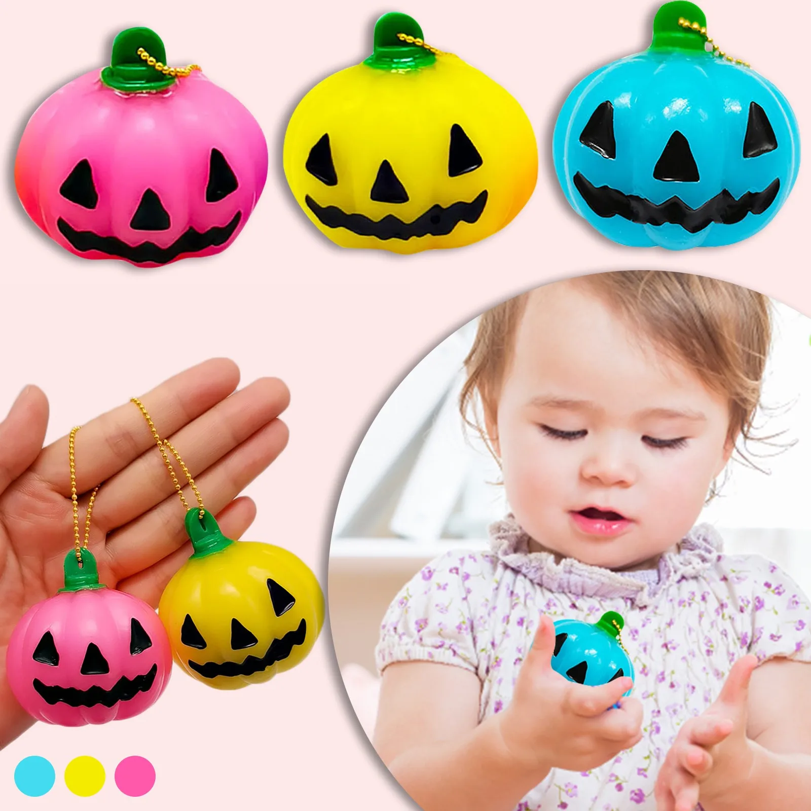 

Halloween Pumpkin Ice Cream Slow Rising Collection Stress Reliever Toys 50ml Deer Ornaments Xmas New Year Gifts