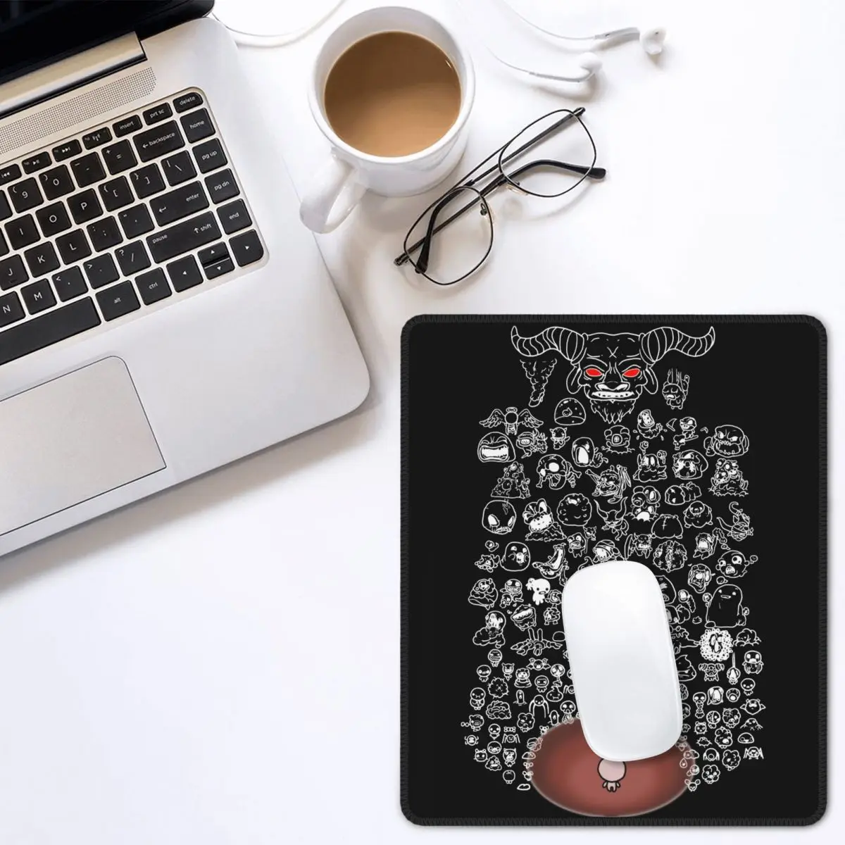 

The Binding Of Isaac My Friends Kawaii Mouse Pad Non-Slip Desk Mat Pads Natural Rubber Office Home Deco Mat