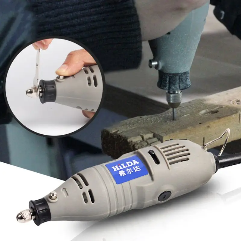 

Mini Electric Grinder With 6 Position Rotary Drill Variable Speed Power Grinding