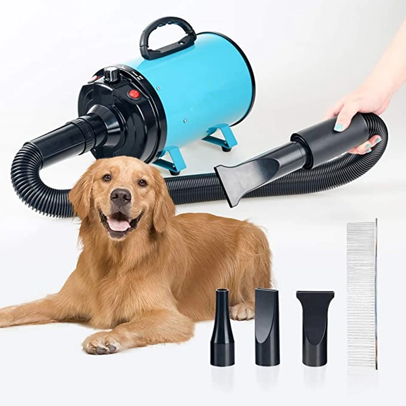 Бесступенчатая Регулируемая скорость Pet фен для волос с нагревателем 3.2HP 2400W