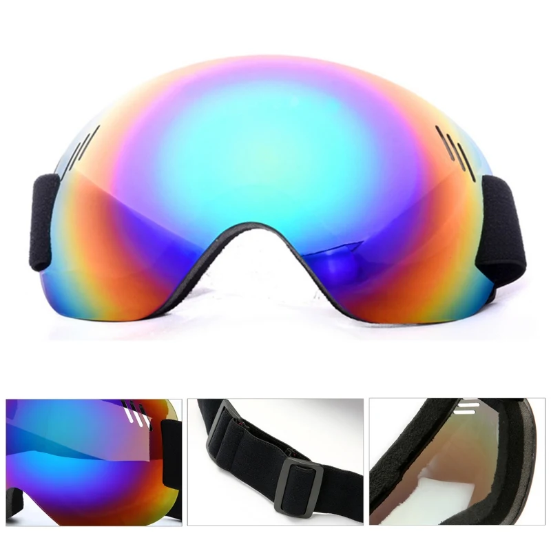 

Outdoor Ski Goggles Skiing Snowboard Goggles Men Women Anti-Fog UV Protection Spherical Lens Frameless Snow Cycling Goggles