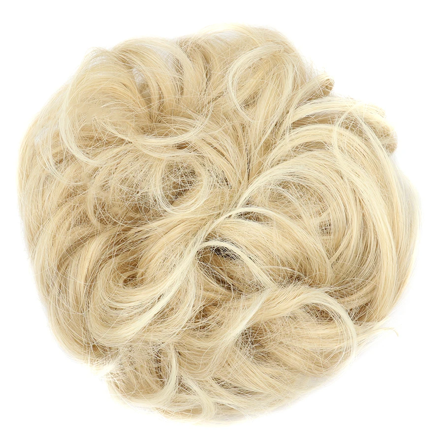 2021 Новая мода грязный шиньон Пончик Пучок волос площадку Резинка для обтянутая