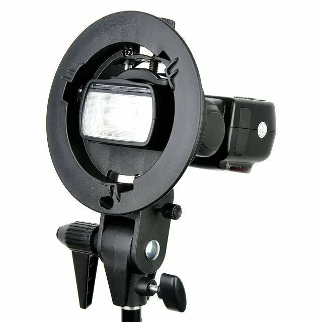 Godox s-образный Кронштейн для вспышки Bowens S держатель Универсальный тип для вспышки Speedlite Snoot софтбокс красота блюдо сотовая зонтик