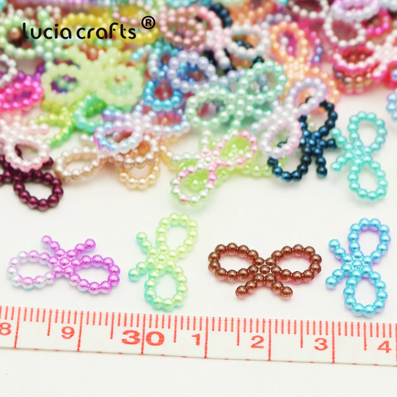 Lucia Craft AB цветные жемчужные банты с плоским основанием кабошоны сделай сам