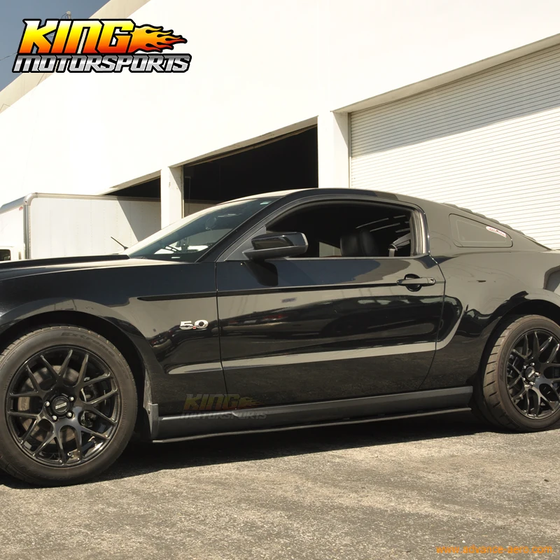 Подходит для 10 14 Mustang V6 V8 GT Нижняя линия боковой разветвитель из ПУ|side skirts|side splitterpu