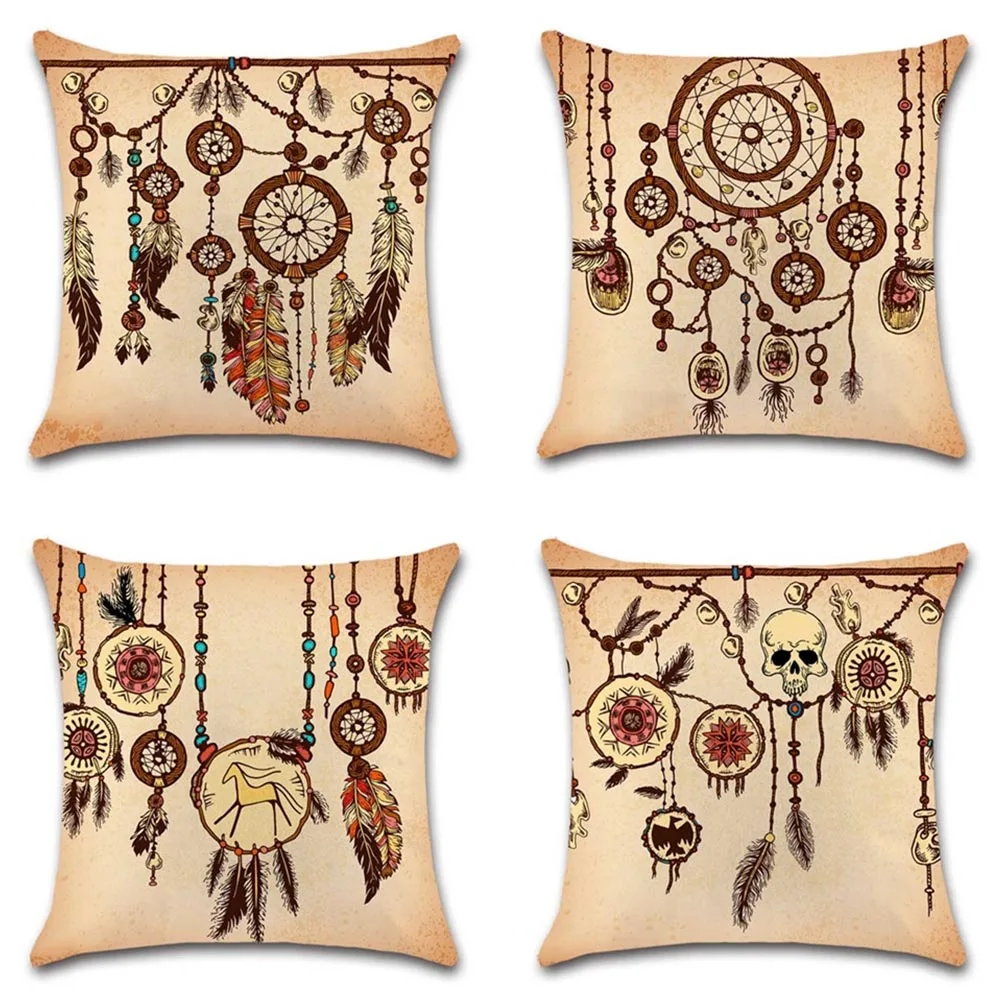 

Белый Чехол на подушку с принтом Ловец снов для хорошей мечты, декоративная наволочка на диван для дома, подруги, офиса, детей, спальни, подар...