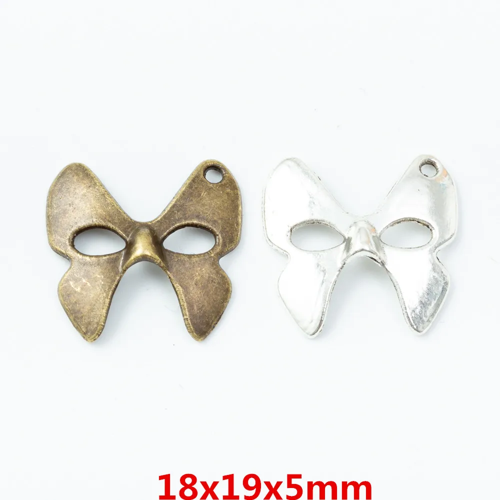 

180 шт. подвеска в виде маски в стиле ретро, Цинковый цвет, Европейский стиль, изготовление ювелирных изделий 6764