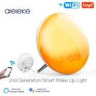 Умный будильник с Wi-Fi, 7 цветов, умный будильник, приложение Tuya, работает с Alexa, Google Home