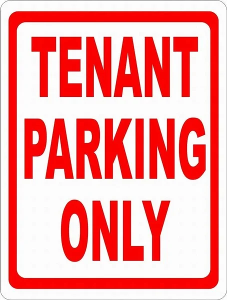 

Tenant Parking Only Retro tin sign nostalgic ornament metal poster garage art deco bar cafe shop
