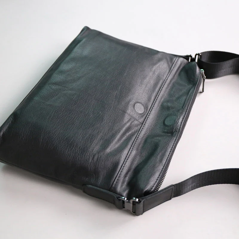 Мужская сумка AETOO из натуральной кожи новая простая Корейская версия наплечной