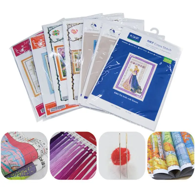 

Tiger DIY Handmade Needlework Counted 14CT Printed Cross Stitch Embroidery Kit Set Home Decoration E56C