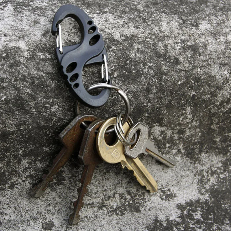 8 типа S Форма крюк карабин Biner Клип Открытый Отдых для рюкзака комплекты вешалка