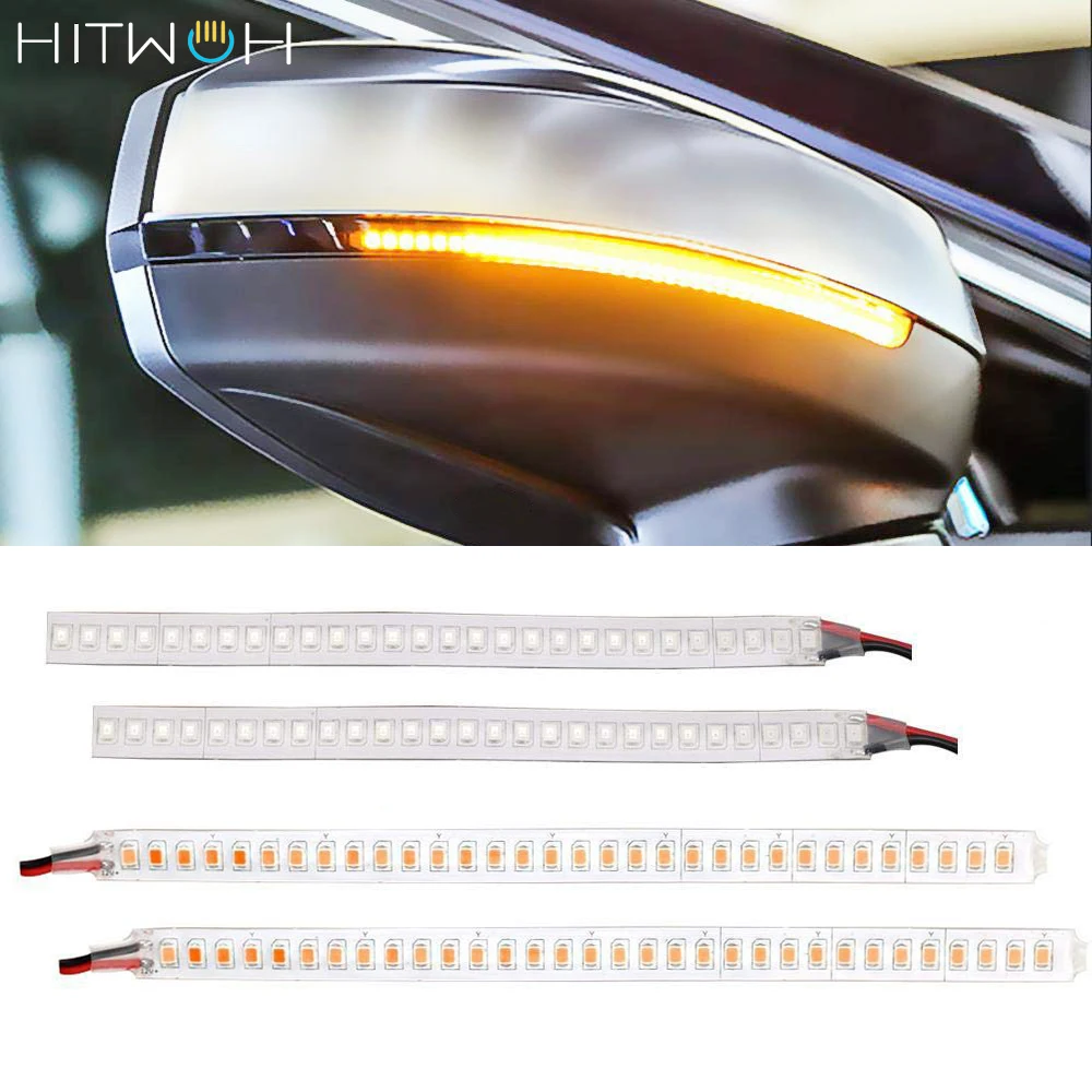 HITWH 28SMD 32SMD Автомобильное зеркало заднего вида сигнальная лампа индикатор авто
