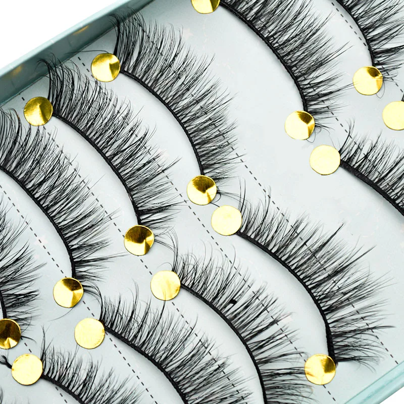 10 пар 3D искусственный норковый волос накладные ресницы натуральные спутанные