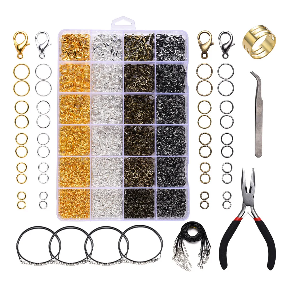 

Для изготовления ювелирных изделий, стартовый набор открытых систем разомкнутой цепи, Лобстер, ювелирные щипцы Цепочки и ожерелья шнура дл...