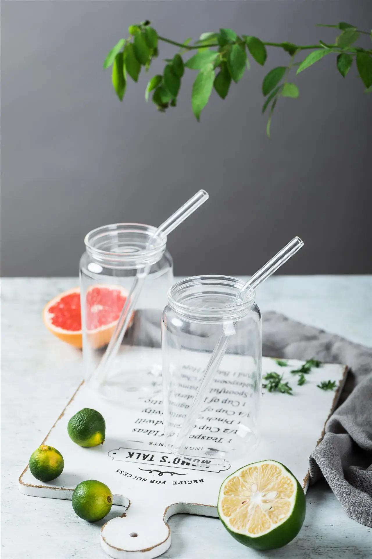 Скандинавские прозрачные кофейные кружки Коктейльные Стеклянные термостойкие соки Кола чайные чашки креативный подарок молоко с соломинкой