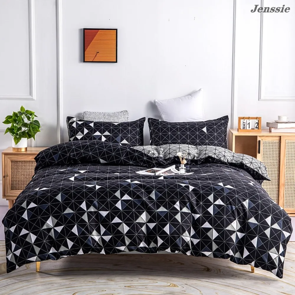 

Geometric Bedding Set For Bedroom Bedspreads For Double Bed Micrifiber Bed Cover King Queen Size Bedding Set Single Quilt Cover