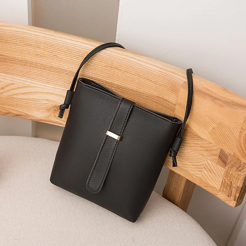 Women Bucket Bag PU Leather Zipper Crossbody Shoulder Messenger for Daily Best Sale-WT | Багаж и сумки