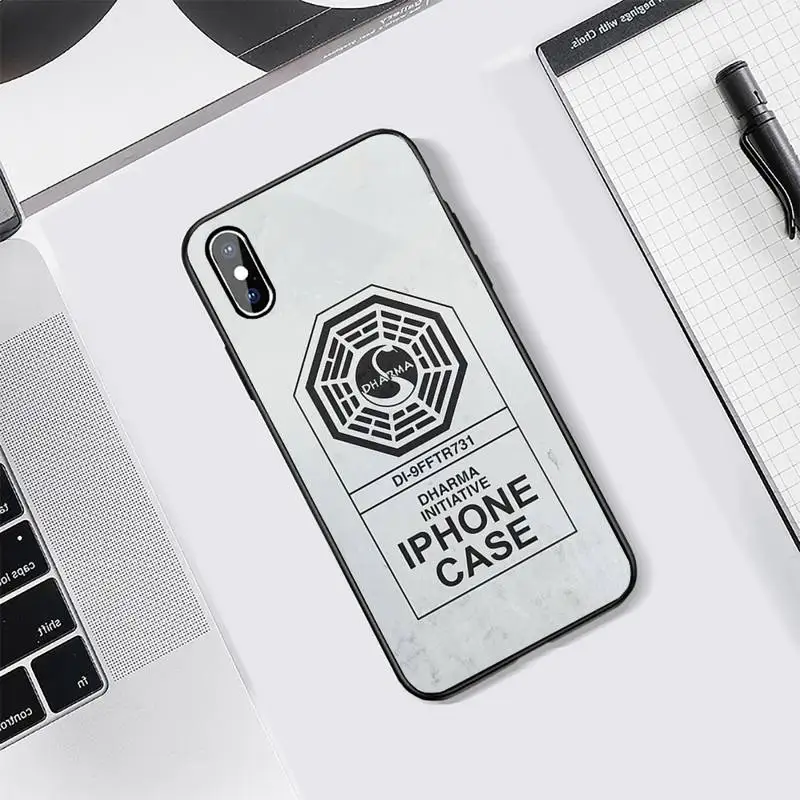 

lost tv series dharma logo Phone Case for iPhone Samsung Note S A 6 7 8 9 10 20 51 11 12 Pro XS MAX S Plus X XR Ultra