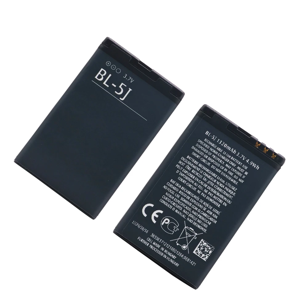 Абсолютно Новый аккумулятор для телефона Nokia 5230 5233 5228 5800 3020 Lumia 520 525 530 Xpress Music BL-5J N900
