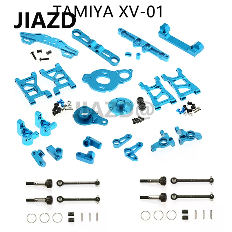 

RC Car Tamiya 1/10 XV01 Full Set Metal Upgrade Parts Swing Arm Code Bracket Steering Cup Axle Motor Mount Impreza WRX STI 58528