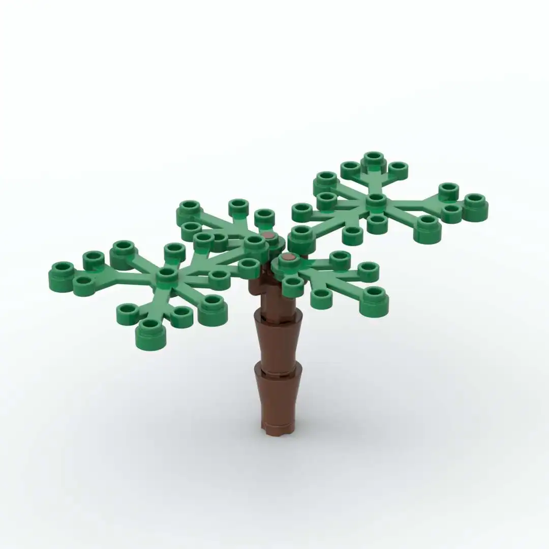 

5pcs Small Tree Building Block Plants Assembles Particles for figures diy bricks Educational Creatives Children diy Toys