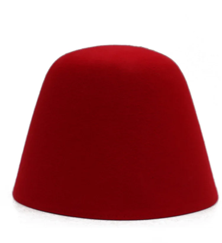 

Women 2019 New Bucket Hat Autumn Winter Outdoor Wool Fisherman Hat Japanese Solid Color Bell Shaped Cap Men Bucket Hat
