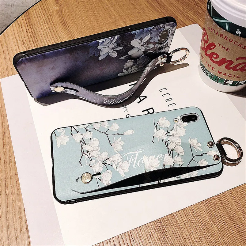 Ремешок на запястье Чехол для Huawei Y5 Y6 Y7 Y9 Prime 2018 2019 принципиально 6A 7A 8A 8X 9X 9 10 20 Pro Lite