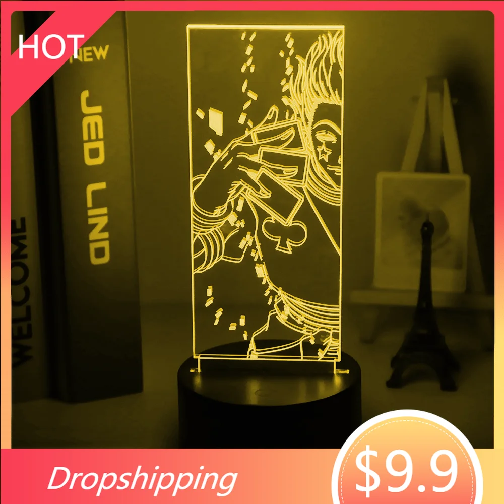 Акриловый 3d ночник светодиодный Ночной светильник меняющий цвет для детской