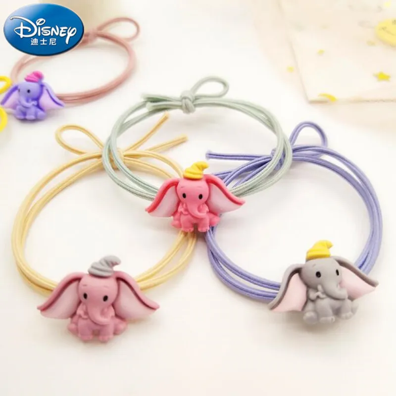 Дисней маленький летающий слон украшение для волос Смола милые животные веревка