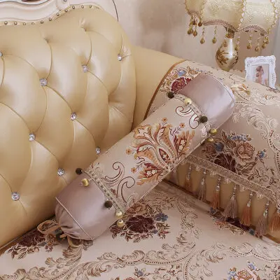 STYLE 9 LeRadore роскошный Европейский Чистый хлопок подушку Чехол Лучшая Мода цилиндр наволочка 15*50 см - Цвет: STYLE 9