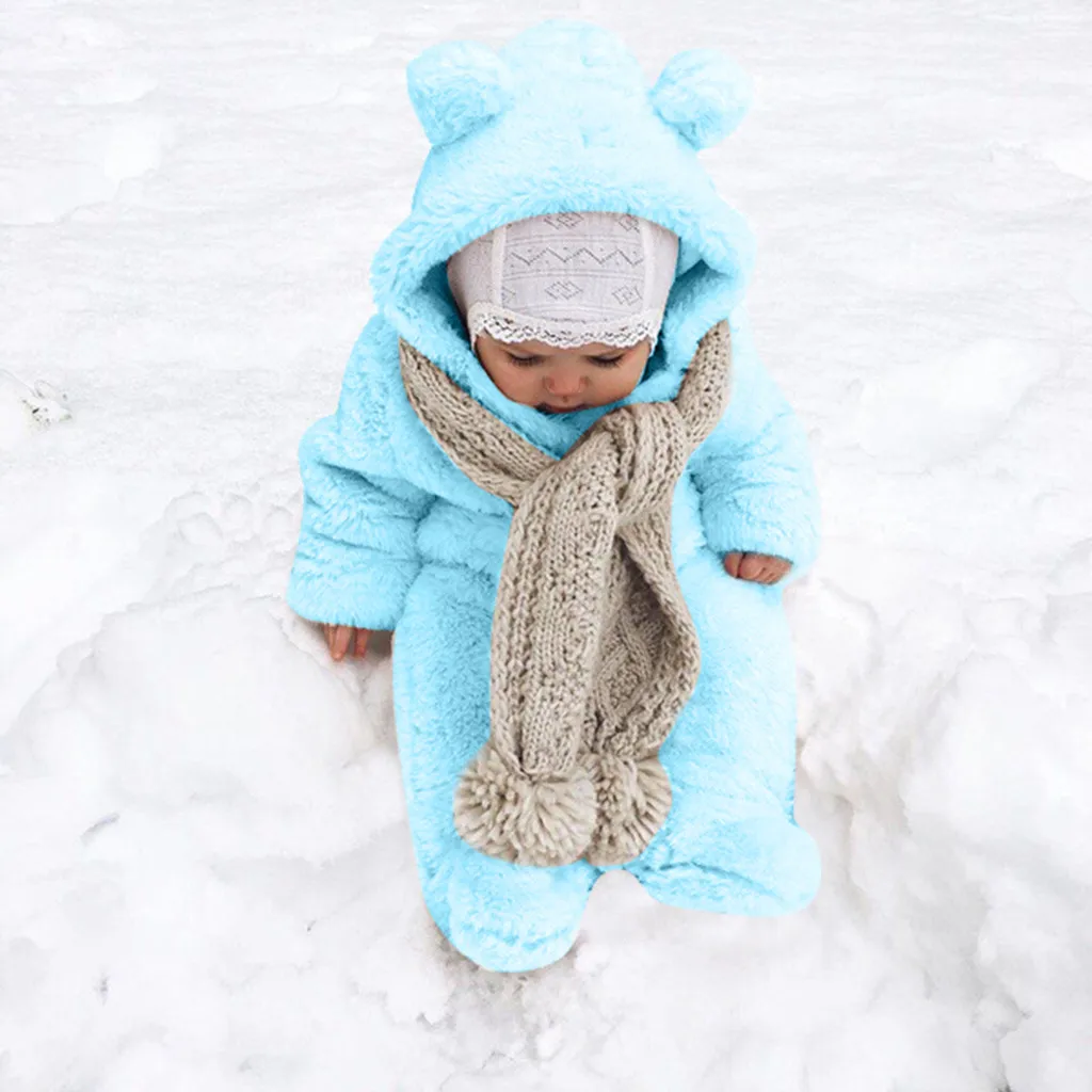 Комбинезон для новорожденных мальчиков; Roupa; Одежда для новорожденных девочек; зимние комбинезоны с медвежьими ушками; флисовые теплые детские комбинезоны; костюм с длинными рукавами;#20