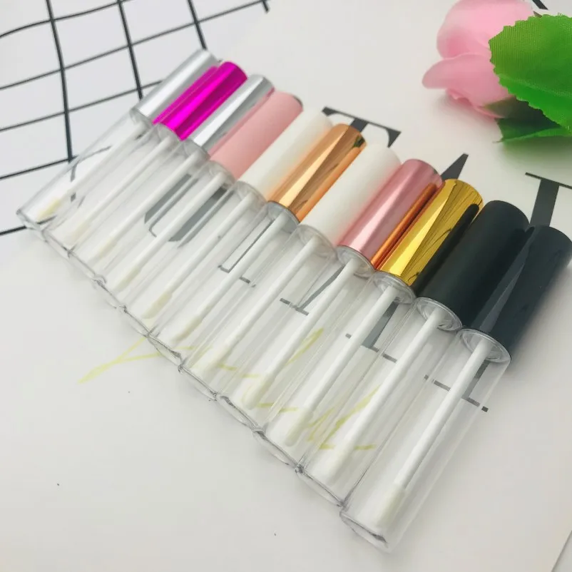 

10ml Empty Lip Gloss Lip tube,Gold,purple cap,Lip glaze tubes DIY cosmetic packing container