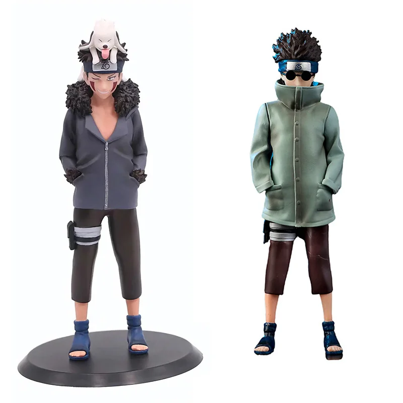 Аниме масштаб 1/8 окрашенная фигурка стоящая версия Akamaru & Inuzuka Kiba Aburame Shino экшн