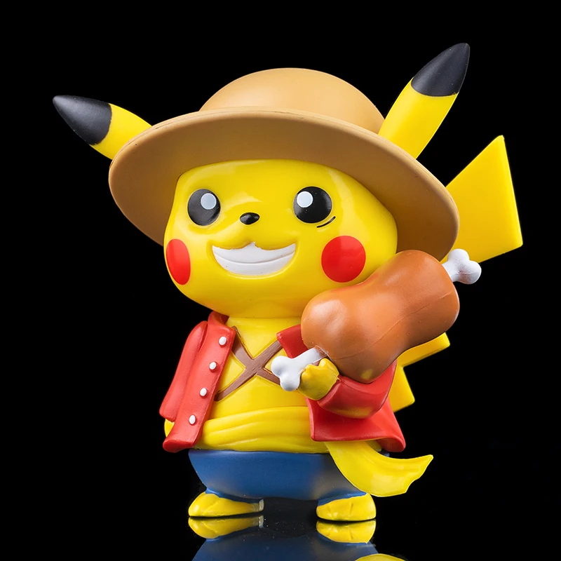 Pokemon Toys PIKACHU Costume Play ONE PIECE  Monkey D. Luffy