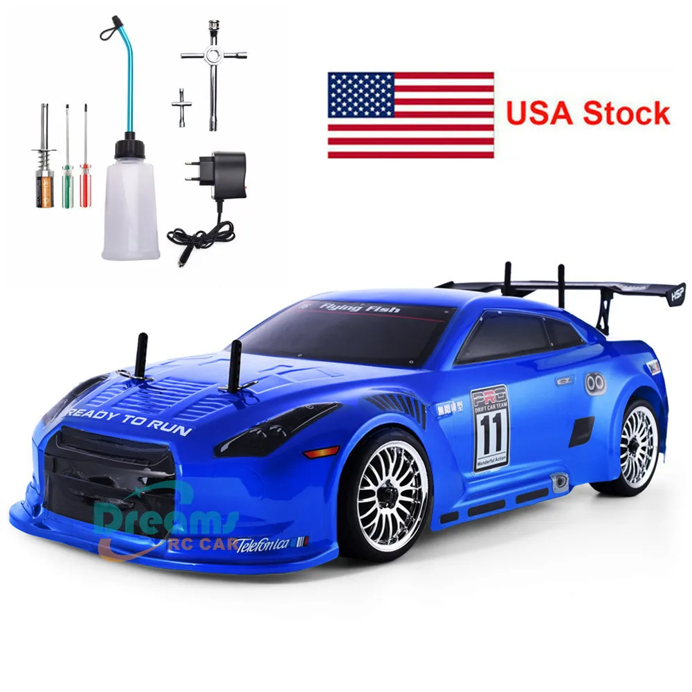 4wd 1:10 On Road Racing Two Speed Drift Vehicle Toys 4x4 Nitro Gas Power High Speed Hobby Remote Control Car